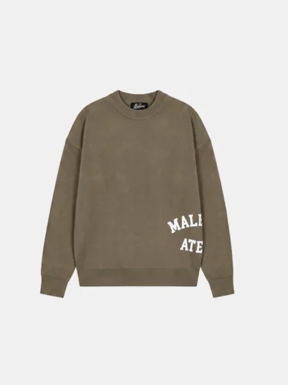 Malelions knitted atelier sweater stone grey