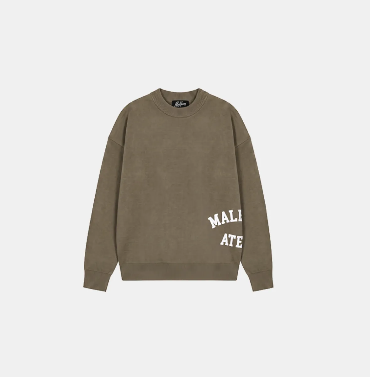 Malelions Knitted Atelier Sweater 1 Malelions knitted atelier sweater stone grey
