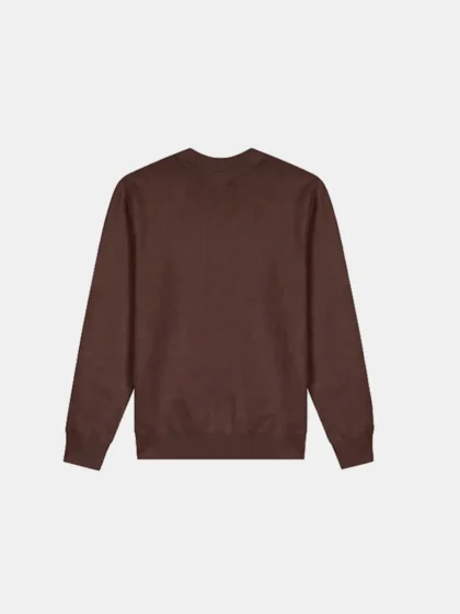 Malelions knitted script sweater brown