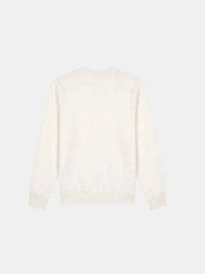 Malelions knitted script sweater off-white