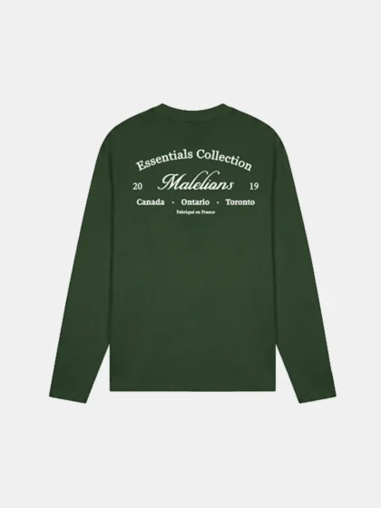 Malelions marina longsleeve t-shirt racing green