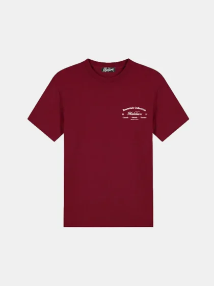 Malelions marina t-shirt burgundy