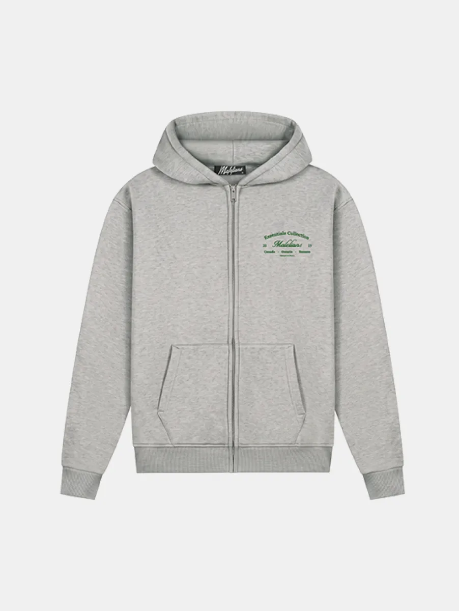 Malelions Marina Zip Hoodie 1 Malelions marina zip hoodie grey melange