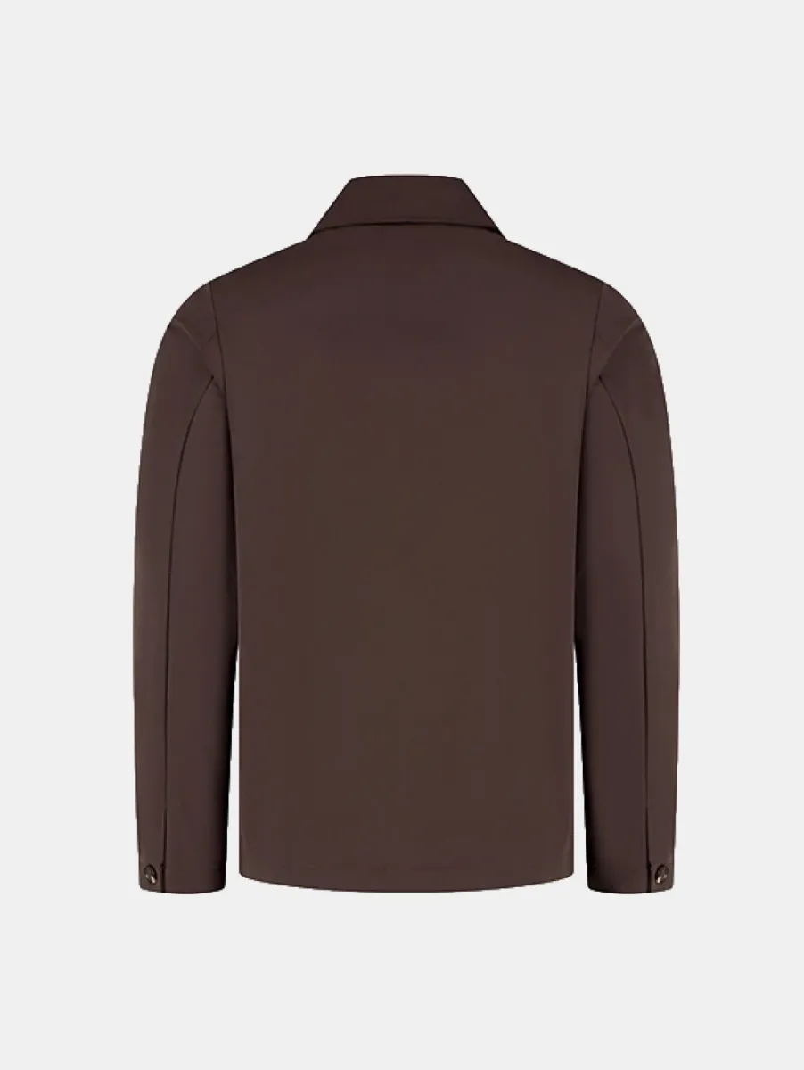 Malelions Premium Blend Overshirt 2 Malelions premium blend overshirt brown