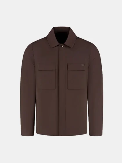 Malelions premium blend overshirt brown