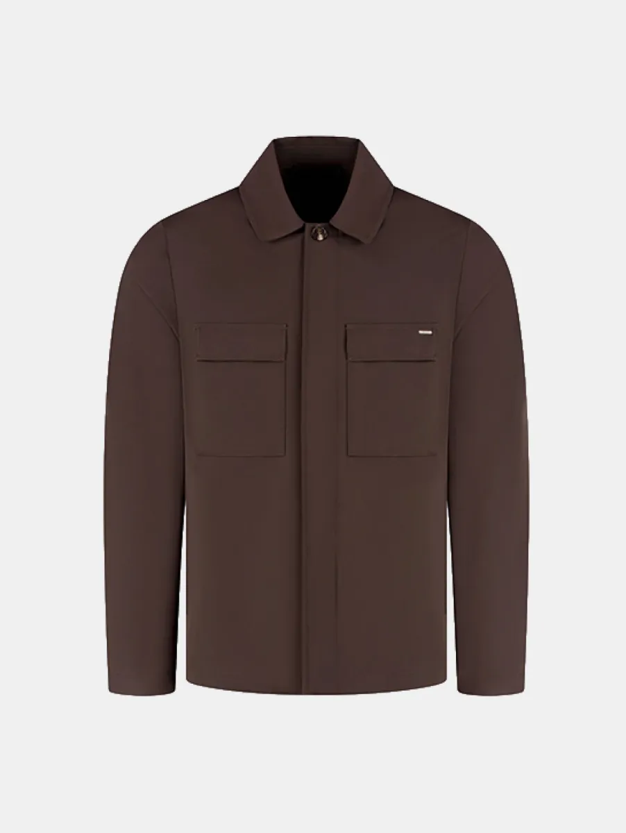 Malelions Premium Blend Overshirt 1 Malelions premium blend overshirt brown