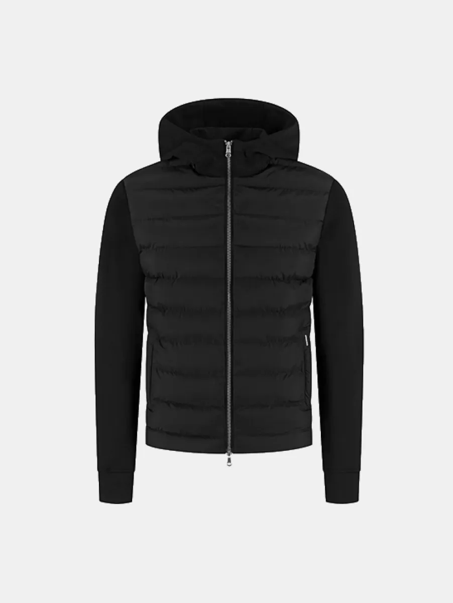 Malelions Premium Hooded Hybrid Jacket 1 Malelions premium hooded hybrid ja black
