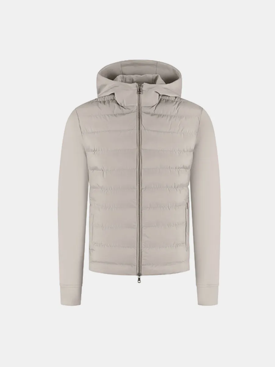 Malelions Premium Hooded Hybrid Jacket 1 Malelions premium hooded hybrid ja taupe