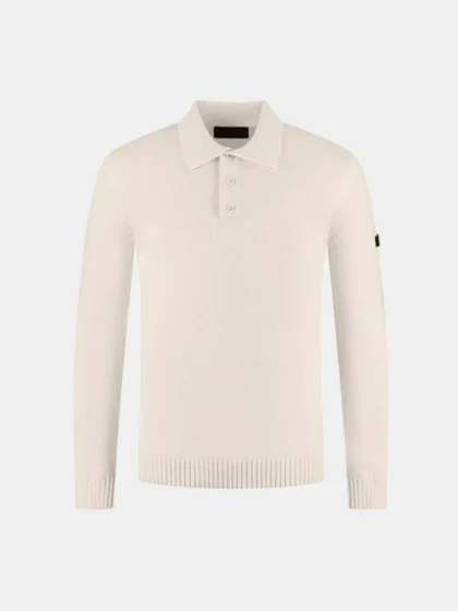 Malelions premium knitted boucle long off-white