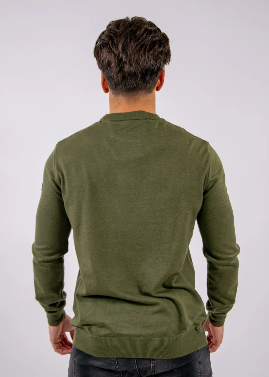Malelions Premium Knitted Crewneck 4 Malelions premium knitted crewneck dark olive