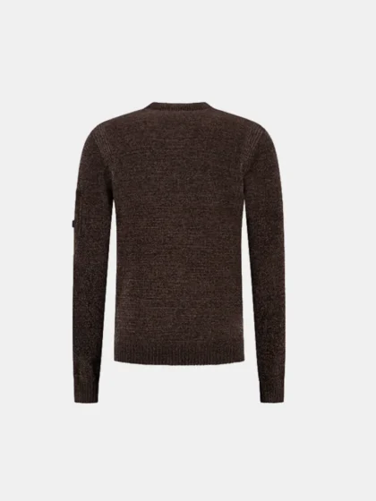 Malelions premium soft knitted pocket sw brown
