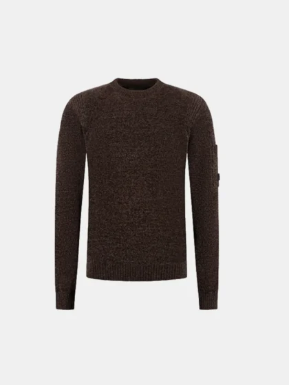 Malelions premium soft knitted pocket sw brown