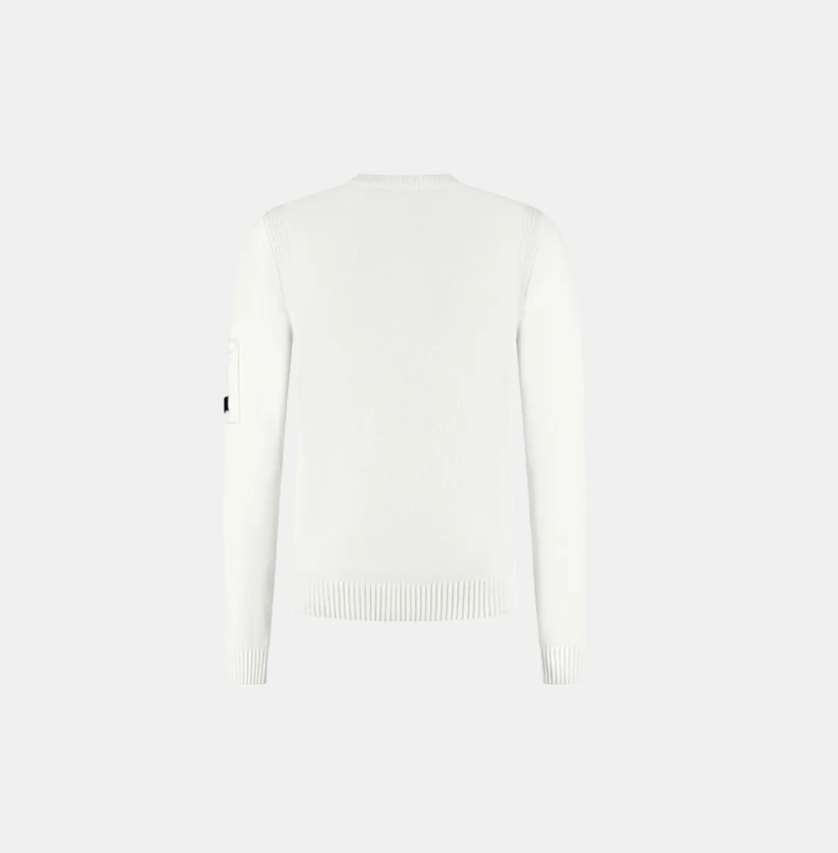 Malelions Premium Soft Knitted Pocket Sweater 2 Malelions premium soft knitted pocket sw off-white