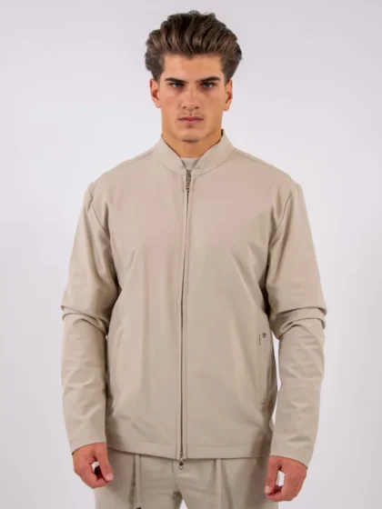 Malelions premium tech jacket almond