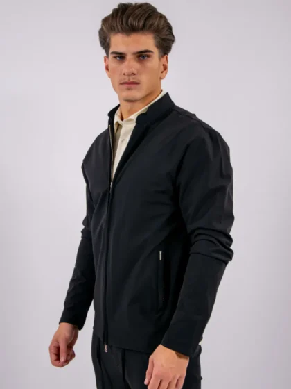 Malelions premium tech jacket black