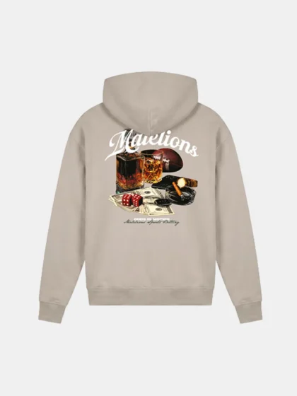 Malelions sport betting hoodie almond