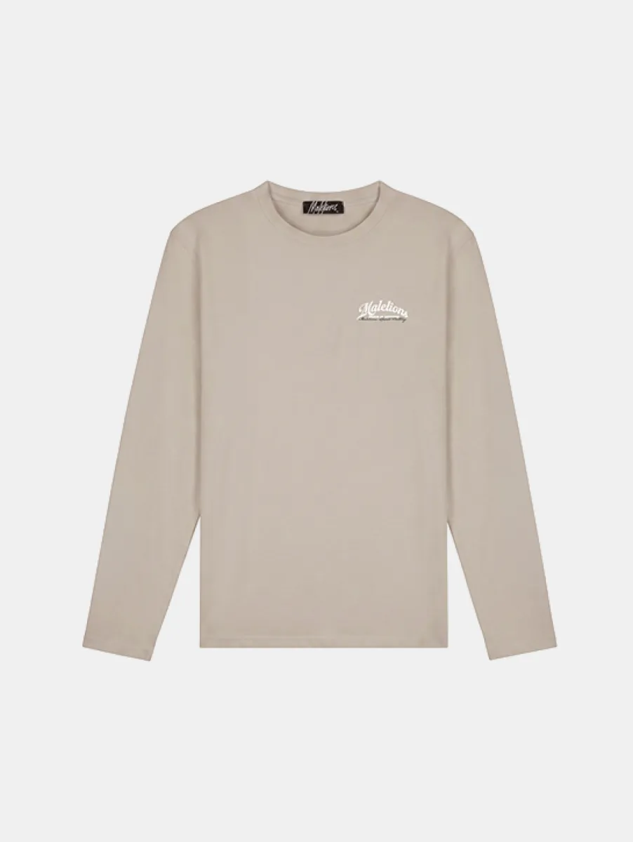 Malelions Sport Betting Longsleeve T-Shirt 1 Malelions sport betting longsleeve almond