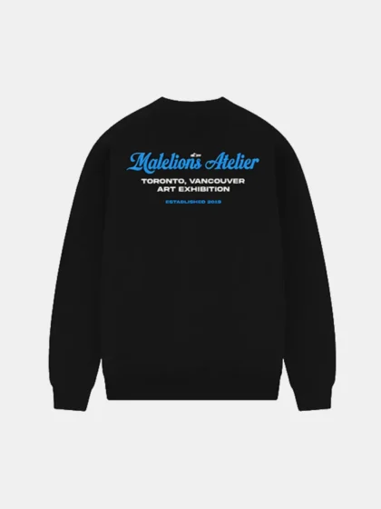 Malelions university sweater black