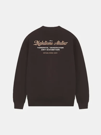Malelions university sweater brown
