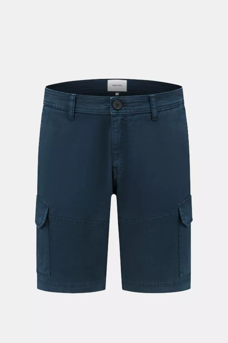 Pure Path Garment Dye Cargo Short 4 Pure Path 24010508 07 navy