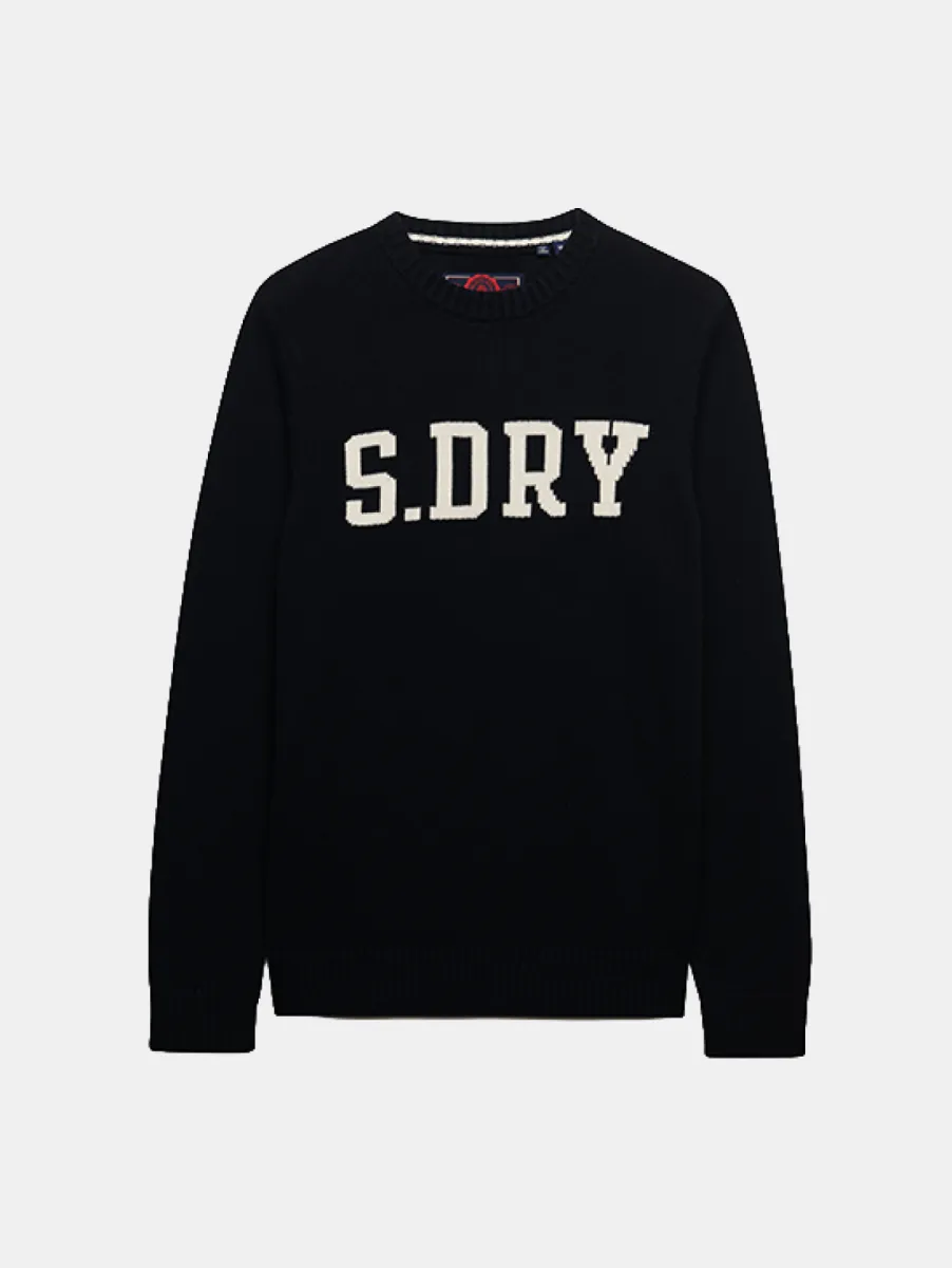 Superdry Intarisa Preppy Jumper 1 Superdry m6110798a 98t eclipse navy