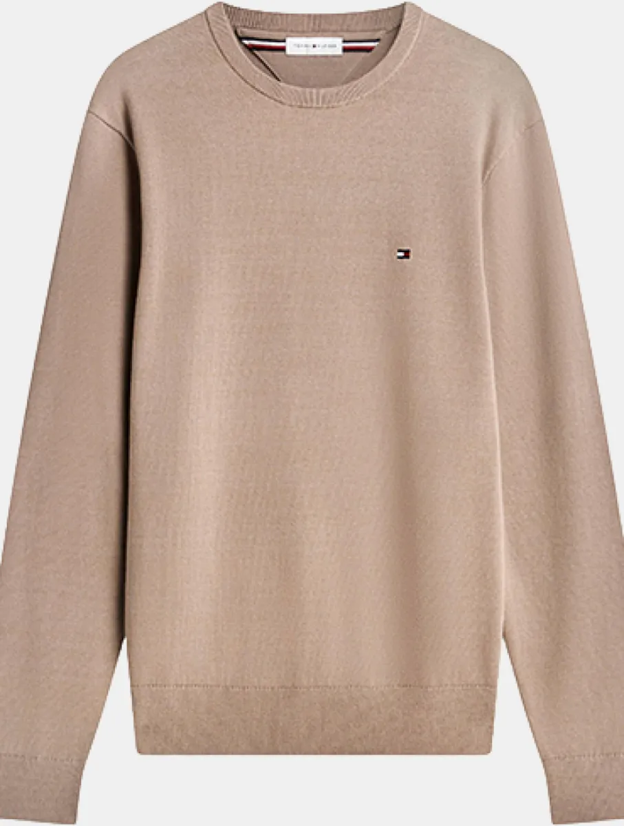 Tommy Hilfiger Essential SSNL Cotton Crew Neck 1 Tommy Hilfiger mw0mw39999 rbc safari canvas