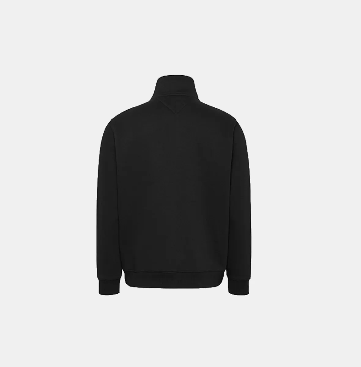 Tommy Jeans Reg Fleece QZ Mock Nck Ext 1 Tommy Jeans dm0dm20339 bds black