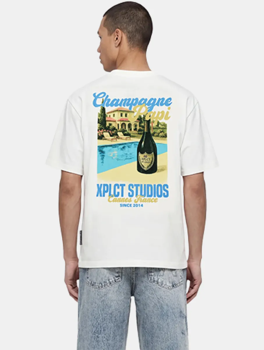 XPLCT Champagne Tee 2 XPLCT champagne tee off white